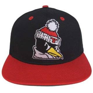 Youngstown State University Penguins Retro Logo Snapback Cap Hat Black 