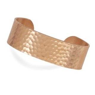  19mm Hammered Solid Copper Cuff Bracelet: West Coast 