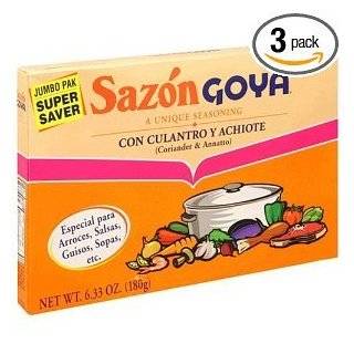 Goya Sazon Jumbo Pack, 6.33 Ounce Packages (Pack of 3)