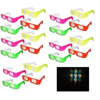 3D Fireworks Glasses   For Viewing Fireworks Displays, Raves and Laser 