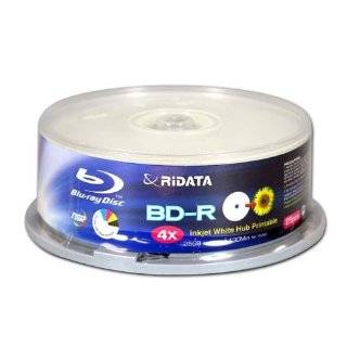   BDR 254 RDIWN CB25 4X 25 GB Inkjet White Hub Printable, 25 Piece