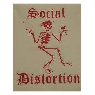 SOCIAL DISTORTION 17181 Black Vinyl Rub On Transfer Sticker Decal