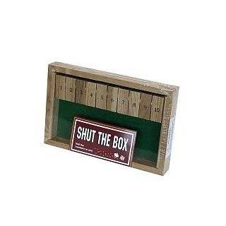 Square Root Games 0024 Shut The Box In Natural Finish Solid Hardwood