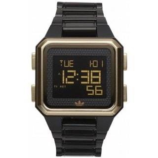   ADH4051 Black Plastic Quartz Watch with Black Dial Adidas Watches