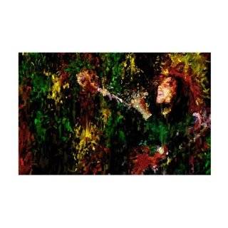 LEGEND BOB MARLEY CANVAS MIXED MEDIA PAINTING MOUNTED W GALLERY WRAP 