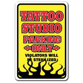  IM THE TATTOO ARTIST  Warning Sign  funny signs gift 