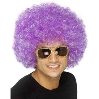 New Mens Womens Child Costume Purple Afro Disco Wigs
