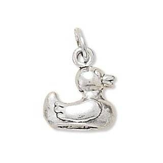 Rubber Duck Charm Sterling Silver Jewelry 
