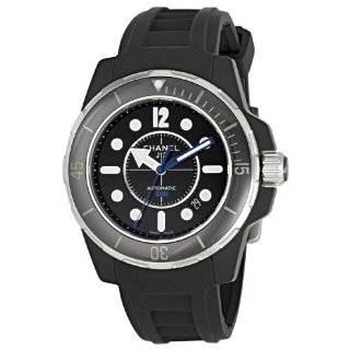  Chanel Womens H2561 J12 Black Rubber Strap Watch: Chanel 