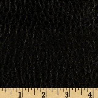  54 Wide Faux Leather Fabric Pigskin Black By The Yard 