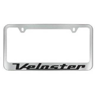 Hyundai Veloster Chrome License Plate Frame with 2 free caps