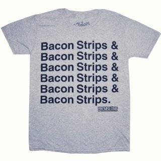  Epic Meal Time   Bacon Strips Black T Shirt Clothing