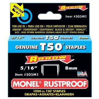   T50 1/4 Inch Monel Rust Proof Staples, 1,000 Pack