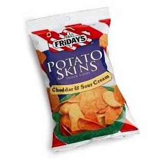 TGI Fridays Snack Chips Potato Skins, Sour Cream & Onion, 5.5 Ounce 