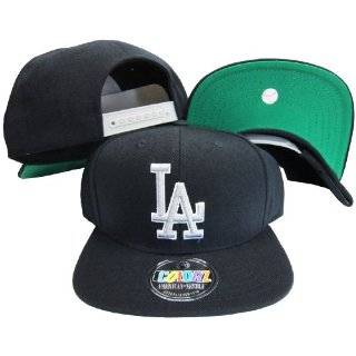   Angeles Dodgers Black Plastic Snapback Adjustable Snap Back Hat / Cap