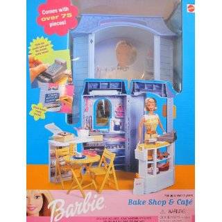  Barbie Bake Shop & Cafe Playset   More Than 75 Play Pieces 