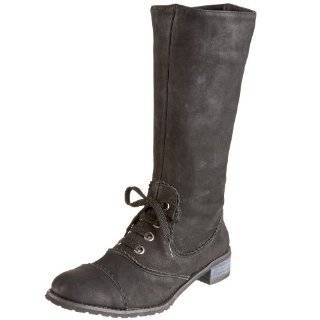  ALL BLACK Womens Suede Stud Boot: Shoes