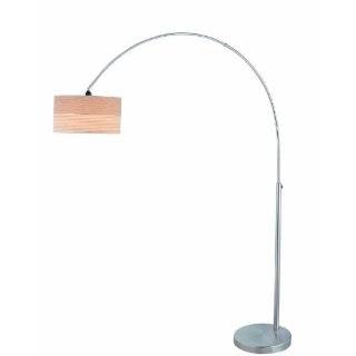 Lite Source LS 80752PS Relaxar Arch Lamp, Polished Steel with 2 Tone 