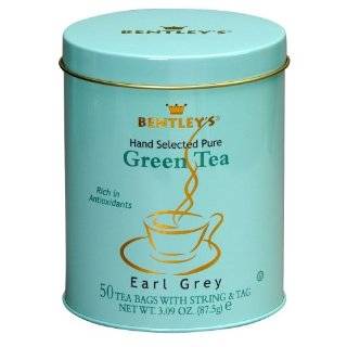Bentleys Blueberry Green Tea, 50 Tea Bag Tin, (Pack of 3)  
