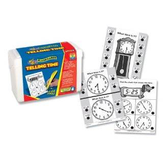 Educational Insights Hot Dots Math Flash Cards   Telling Time