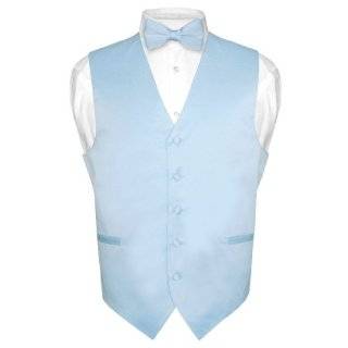  BABY BLUE Dress Vest and NeckTie Set for Suit or Tuxedo: Clothing
