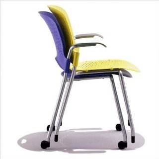 Herman Miller Caper Stacking Chair   Sparrow Back / Seat   Black Frame 