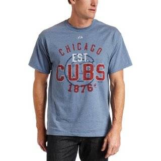   : MLB Chicago Cubs Dial It Up Short Sleeve Basic Tee Mens: Clothing