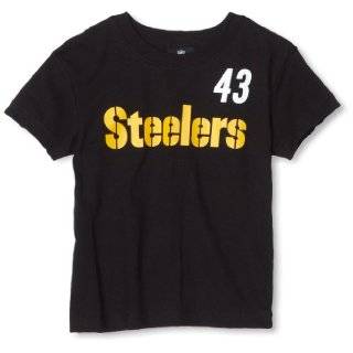 NFL Pittsburgh Steelers Troy Polamalu 8 20 Name & Number Tee Shirt 