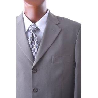  Mens Single Breasted 4 Button Navy Dress Suit Clothing