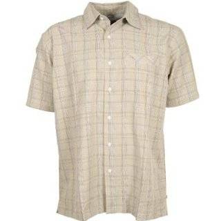  Quiksilver East Bay SS Button Down Shirt White: Clothing