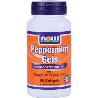 NOW Foods Peppermint Gels with Ginger & Fennel Oils, 