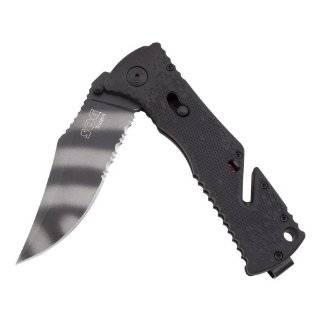  SOG Specialty Knives & Tools TF 7 Trident Tanto, Black 