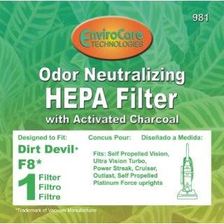 Dirt Devil F8 Filter with Odor Neutralizing Activated Charcoal