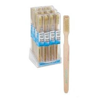 Toothbrush Wood Natural Bristle Medium