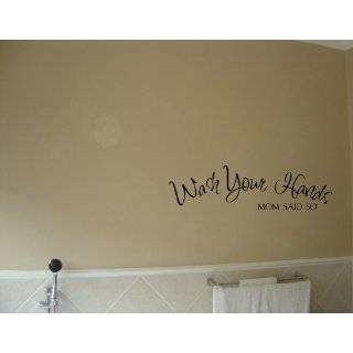 WASH YOUR HEART MOM SAID SO Vinyl wall quotes stickers sayings home 