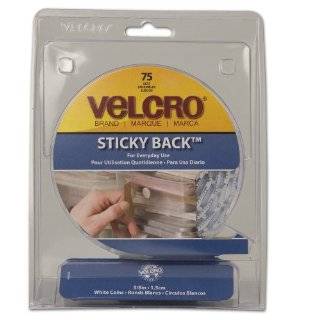 Velcro Sticky Back Hook and Loop Dot Fasteners with Dispenser, 0.625 