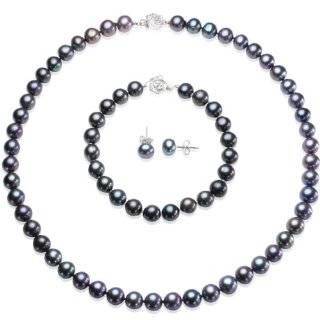 White 6 7mm AAA Cultured Pearl Strand Platinum Overlay Sterling Silver 