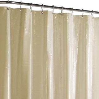 Maytex Sorrento Stripe Fabric Shower Curtain, Burgundy  