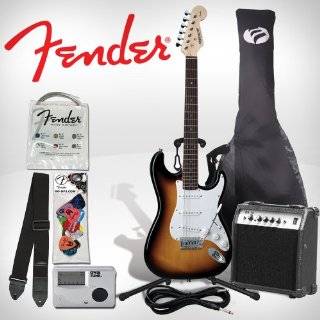 Fender Starcaster Sunburst Electric Stratocaster Guitar Kit   Includes 