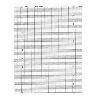 Graphic Controls YOK B9538RN 01 Strip Chart, Fanfold, Range 0 to 101, 61 Ft