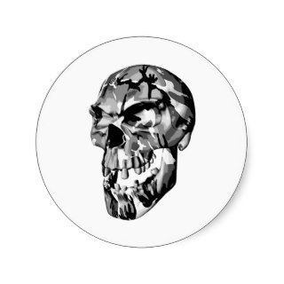 Skull Camouflage Sticker