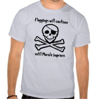 Pirate Morale Jolly Roger T Shirt