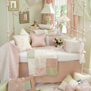 Glenna Jean Baby Girl Pink Green Boutique Crib Nursery Best Bedding Quilt Set