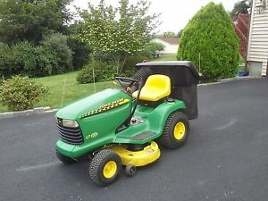 John Deere Riding Lawn Mower with Bagger