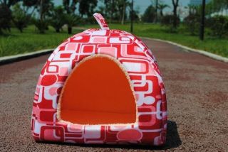 Extra Large Soft Strawberry Pet Houses Cat Bed Home Dog Kennel Cat Warm Houses
