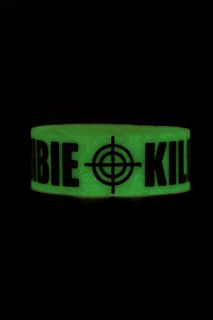 Zombie Killer Glow In The Dark Rubber Bracelet