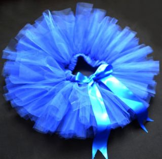 Royal Blue Party Costume Ballet Kids Dancing Girl Toddler Child Baby Tutu Skirt