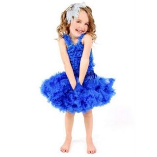 1pc Kid Baby Girl Tutu Dress Pettiskirt Skirt Costume Cloth Dancewear Blue 0 14Y