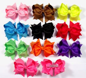 Wholesale Baby Girl Costume Boutique Hair Bows Clips Weddings 10 50 100pcs BHK
