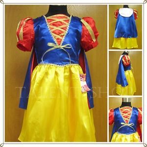 BNWT Birthday Party Snow White Princess Baby Girls Fancy Dress Costume 2 9 Years